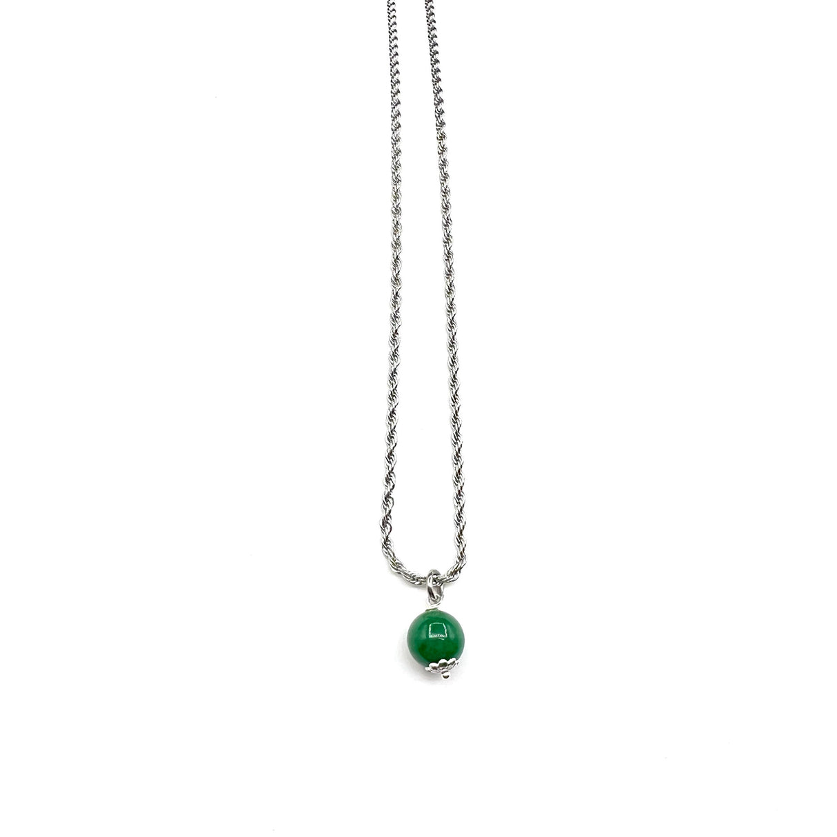 Collana Torcione Giada Verde