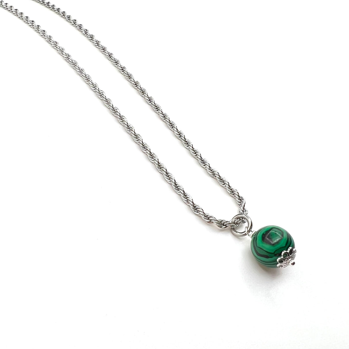 Collana Torcione Malachite