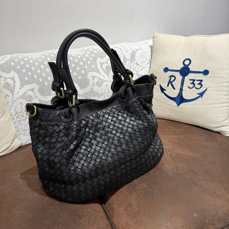 Borsa Intreccio Small Nera