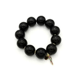 Bracciale resina Black con charms Corno Multicolor