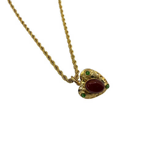 Collana Lanterna Cuore Giada Corniola
