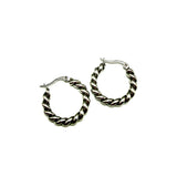 Orecchini Cerchio torcione acciaio inossidabile