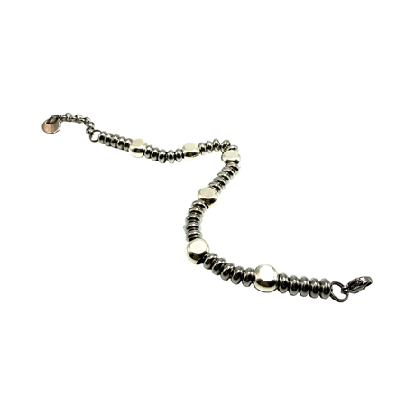 Bracciale Girelle Acciaio e pepite Argento925