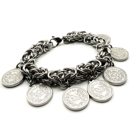 Bracciale Bizantina Big con Monete