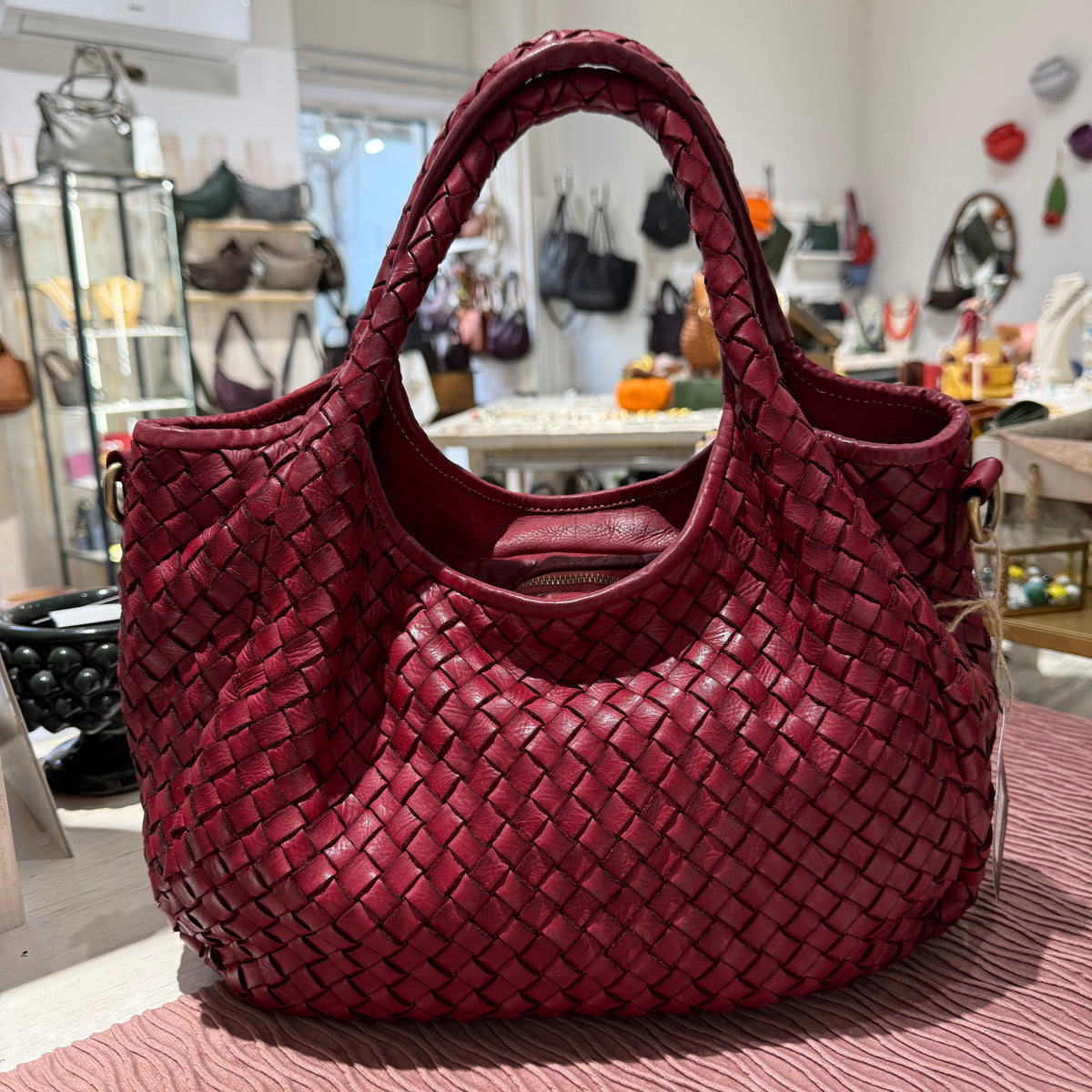 Borsa Intreccio Anita Vino