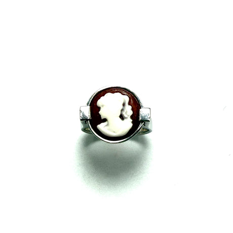 Anello Cammeo Brown Slim 2 Argento925