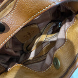 Borsa Mirtilla Small intrecciata Cuoio