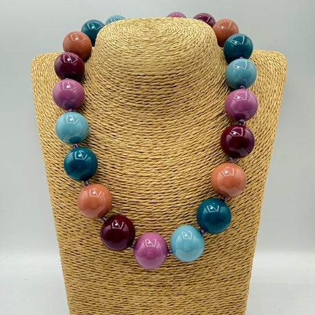 Collana sfere in Resina Multicolor 4