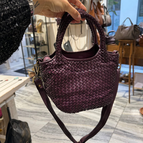 Borsa cestino Hermione small Borgogna