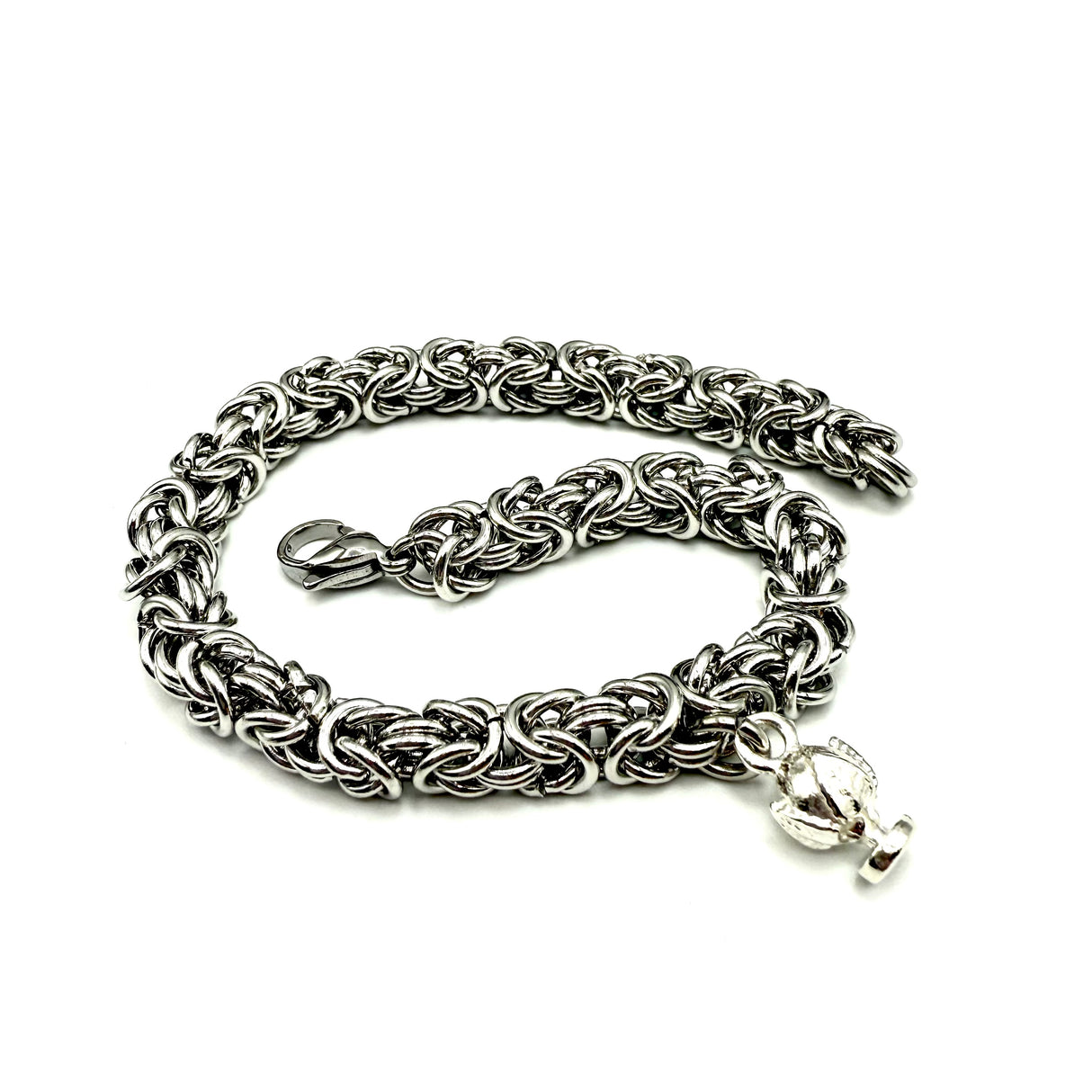 Bracciale Bizantina con Pumino Argento925