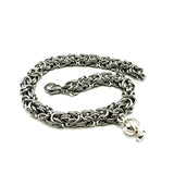 Bracciale Bizantina con Pumino Argento925