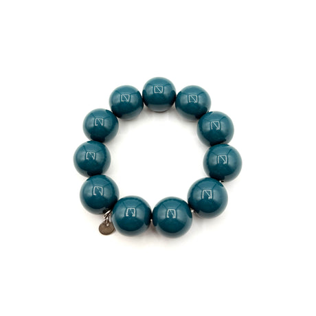 Bracciale sfere in Resina Ottanio