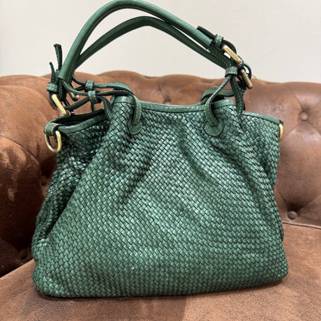 Borsa Rachele pelle Verde Foresta