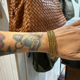Bracciale Multifili Grumetta dorato acciaio inossidabile