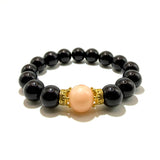 Bracciale Onice, resina e Corone