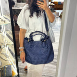 Borsa Intreccio Blu