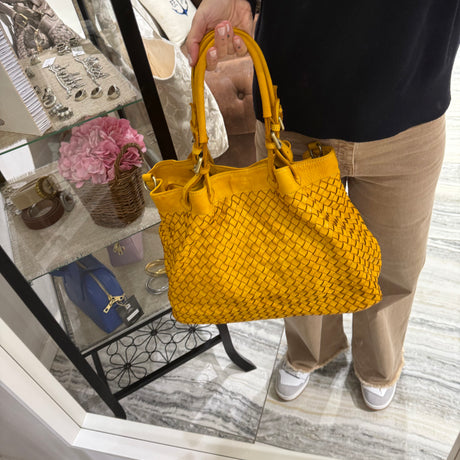 Borsa Intreccio Big Senape