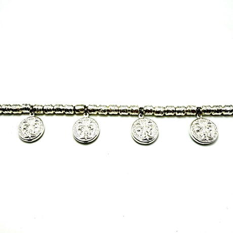 Bracciale pepite Small e Monete Argento925
