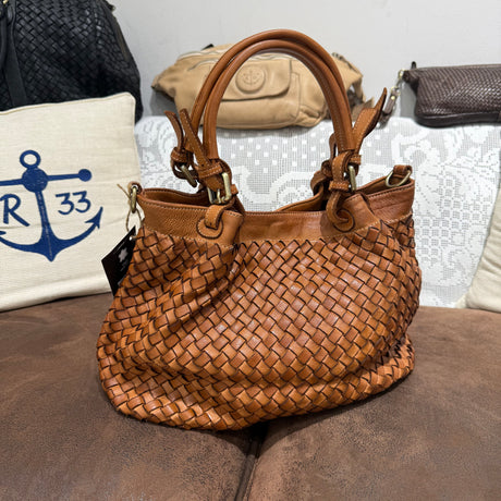 Borsa Intreccio Small Cuoio