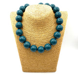 Collana sfere in Resina Ottanio