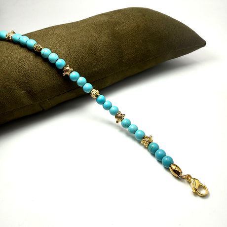 Bracciale pietre e pepite Tartaruga in Acciaio inossidabile