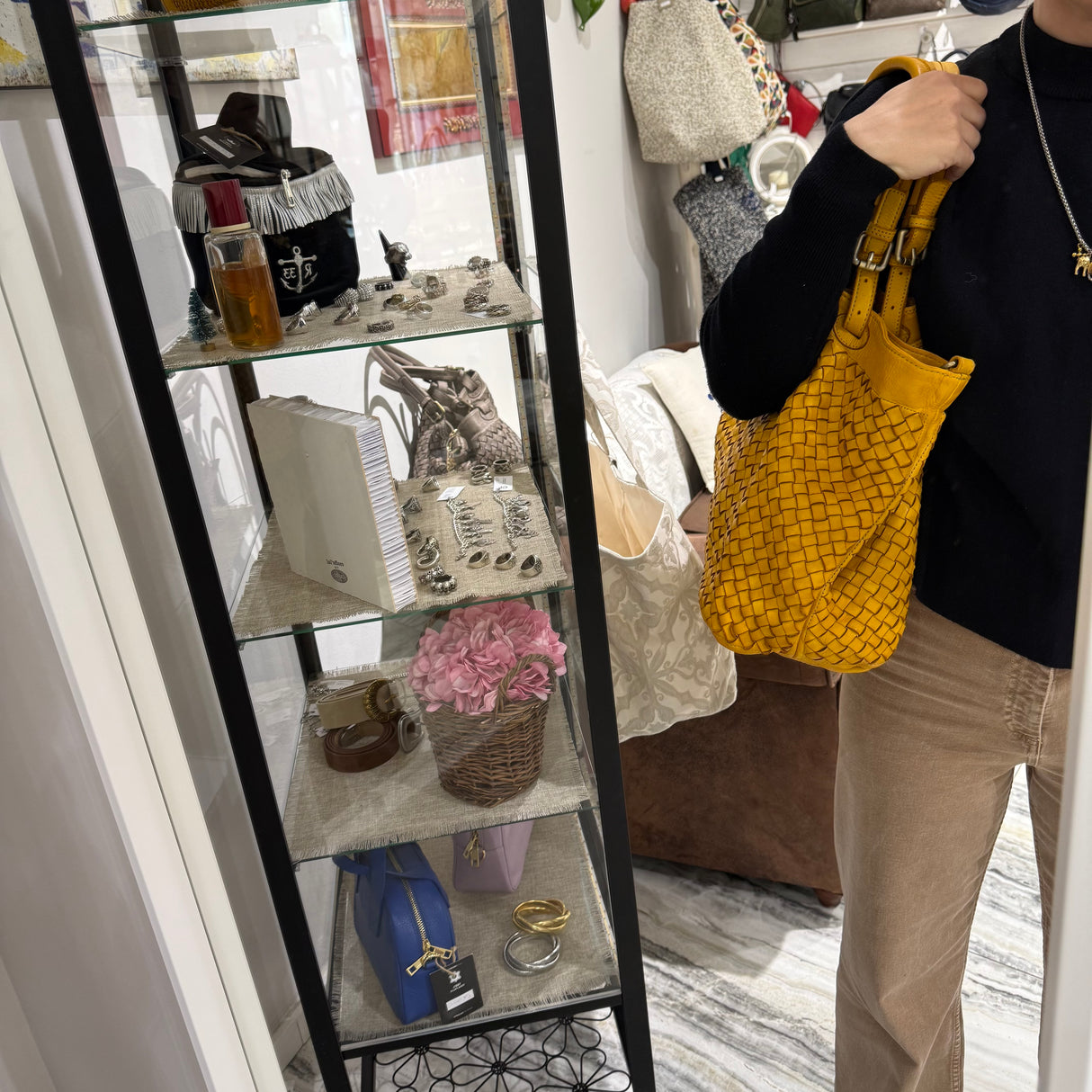 Borsa Intreccio Big Senape