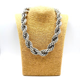 Collana Torcione Ottone Silver