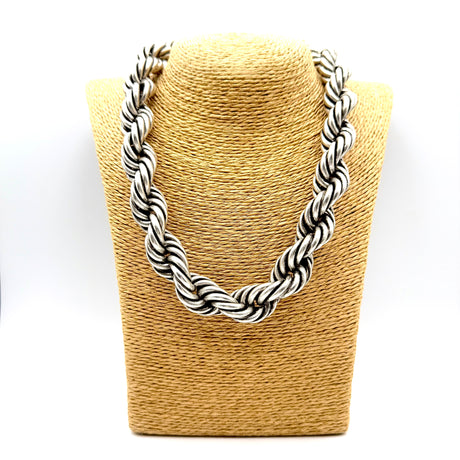 Collana Torcione Ottone Silver