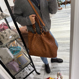 Borsa Intreccio Big Cuoio