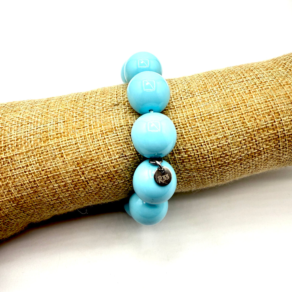 Bracciale sfere in Resina Turchese