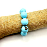 Bracciale sfere in Resina Turchese