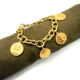 Bracciale monete rolò dorato
