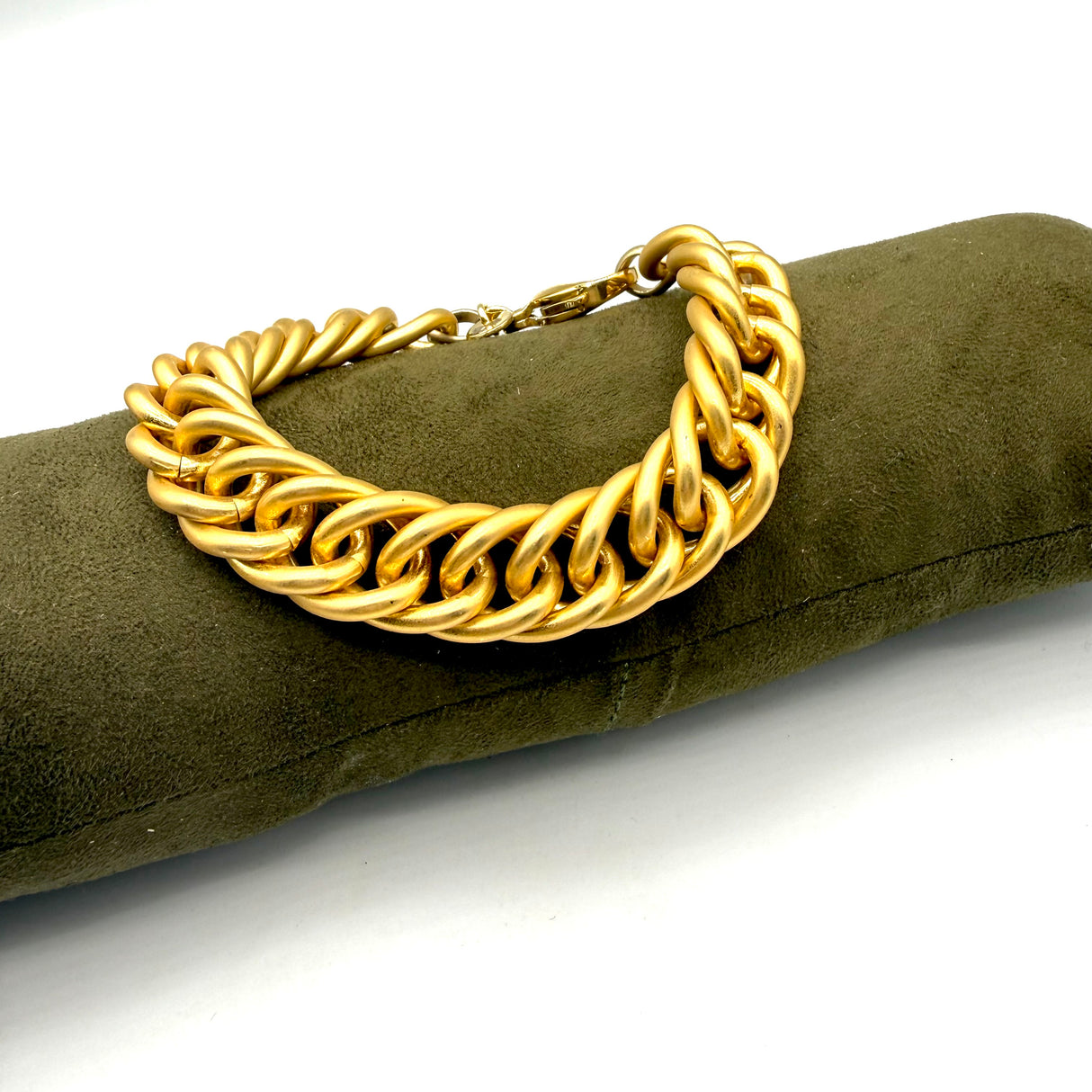 Bracciale Grumetta Spina di pesce Oro opaco