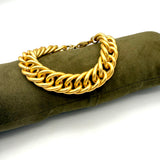 Bracciale Grumetta Spina di pesce Oro opaco