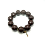 Bracciale resina Testa di moro con charms Corno Multicolor