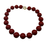 Collana sfere in Resina Rosso
