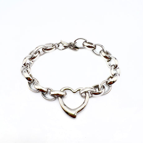 Bracciale Cuore Acciaio inossidabile