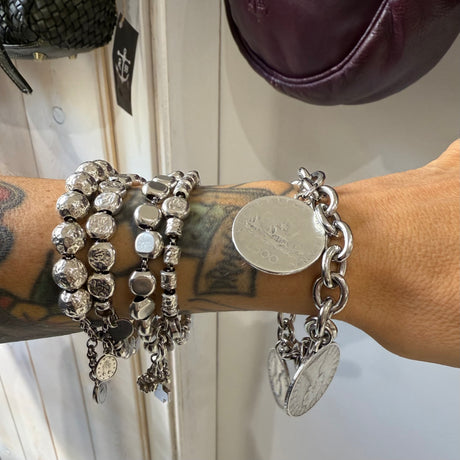 Bracciale da donna a forma di C in acciaio inossidabile da 12 Bracciale da donna a forma di C in acciaio inossidabile da 12
