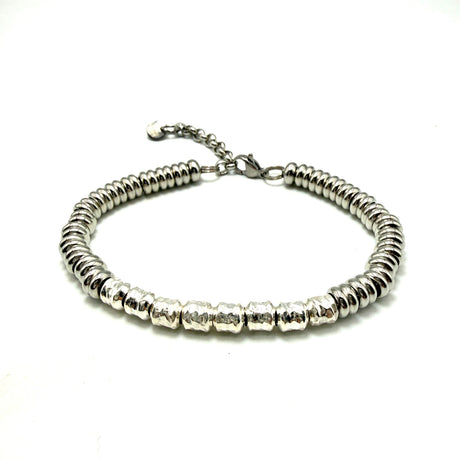 Bracciale Pepite Barilotti Acciaio e Argento925