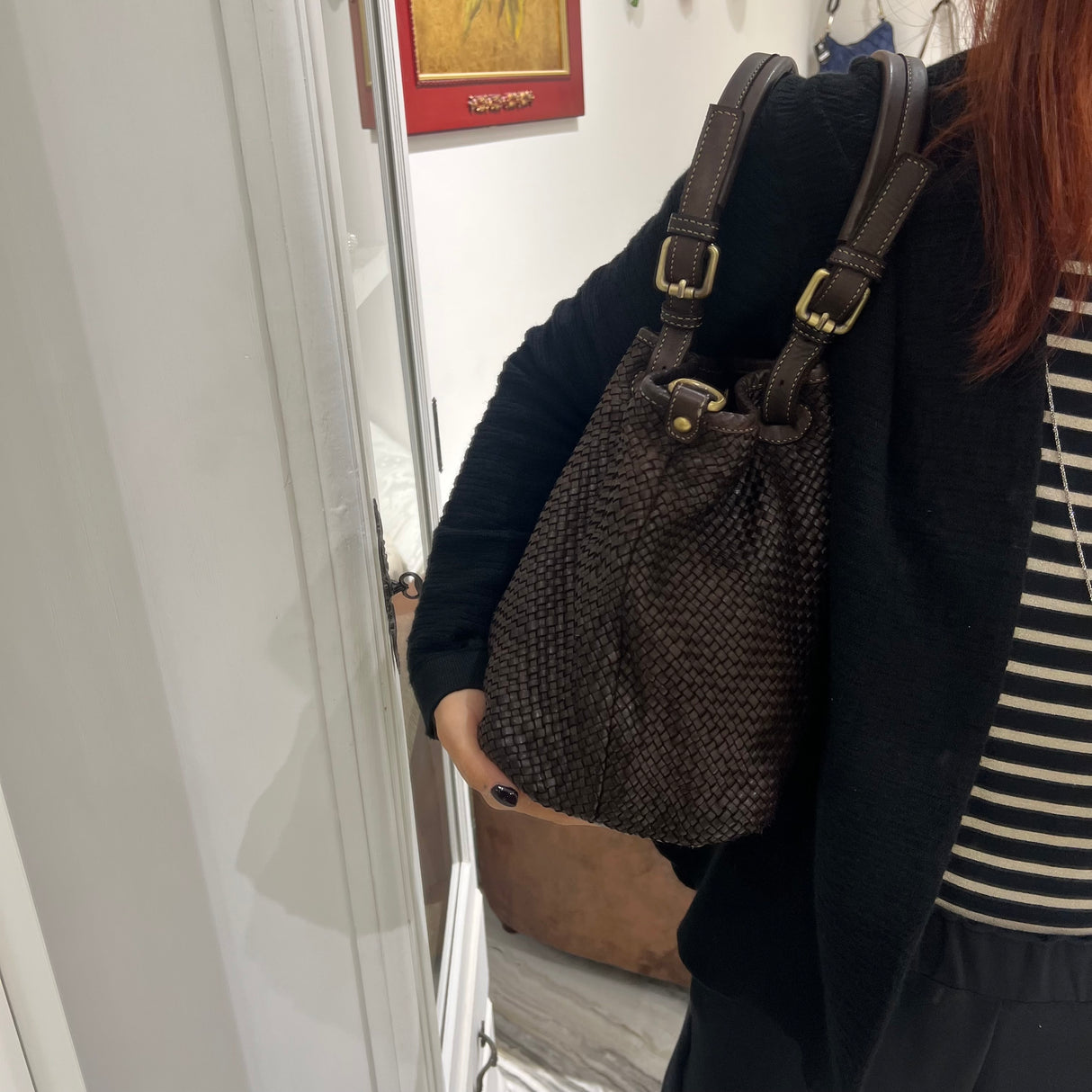 Borsa Rachele pelle Testa di Moro