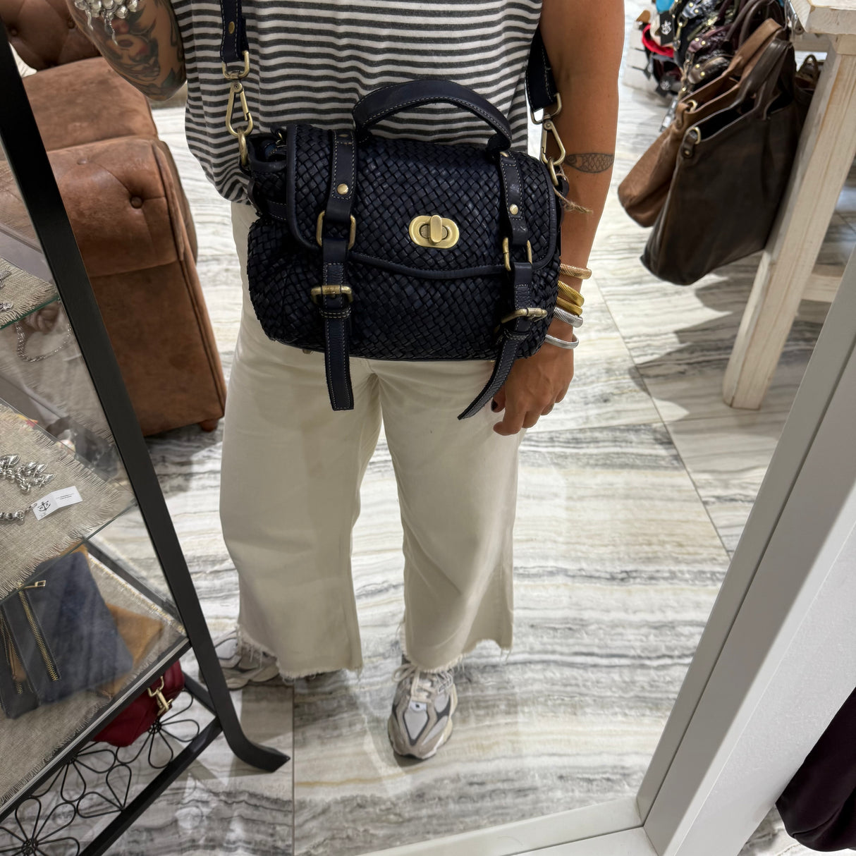 Borsa Dobby Blu