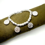 Bracciale pepite Small e Monete Argento925