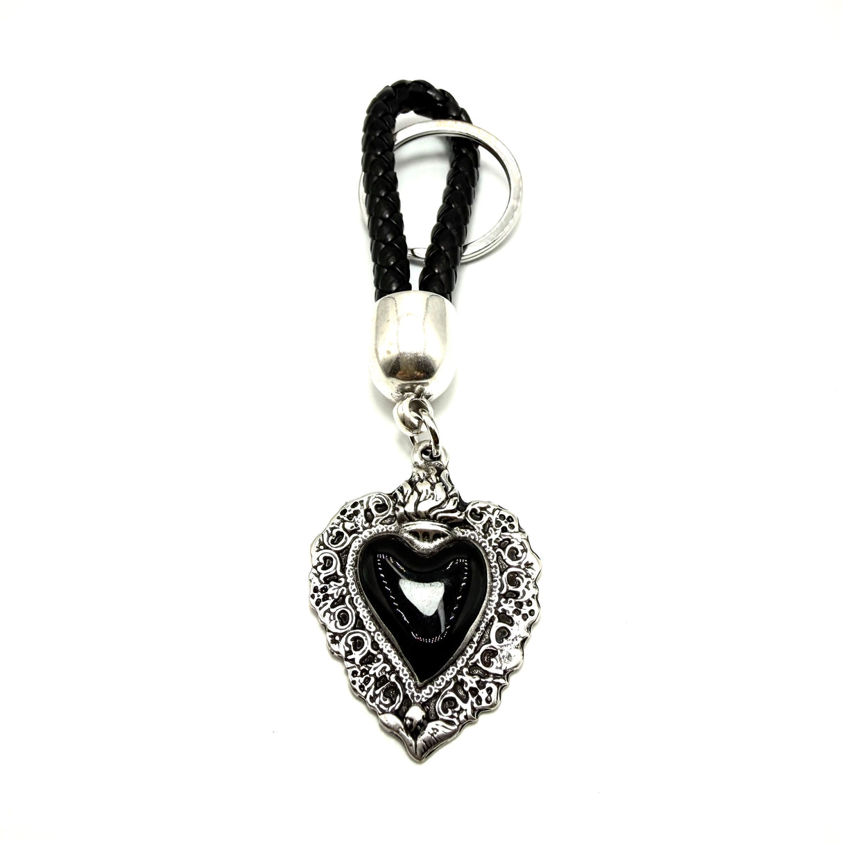 Portachiavi Cuore Sacro Black