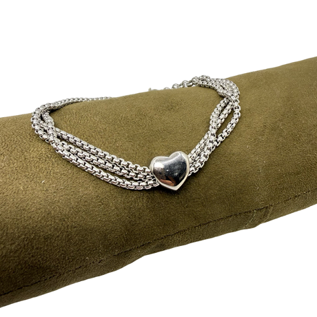 Bracciale pepita cuore Acciaio inossidabile
