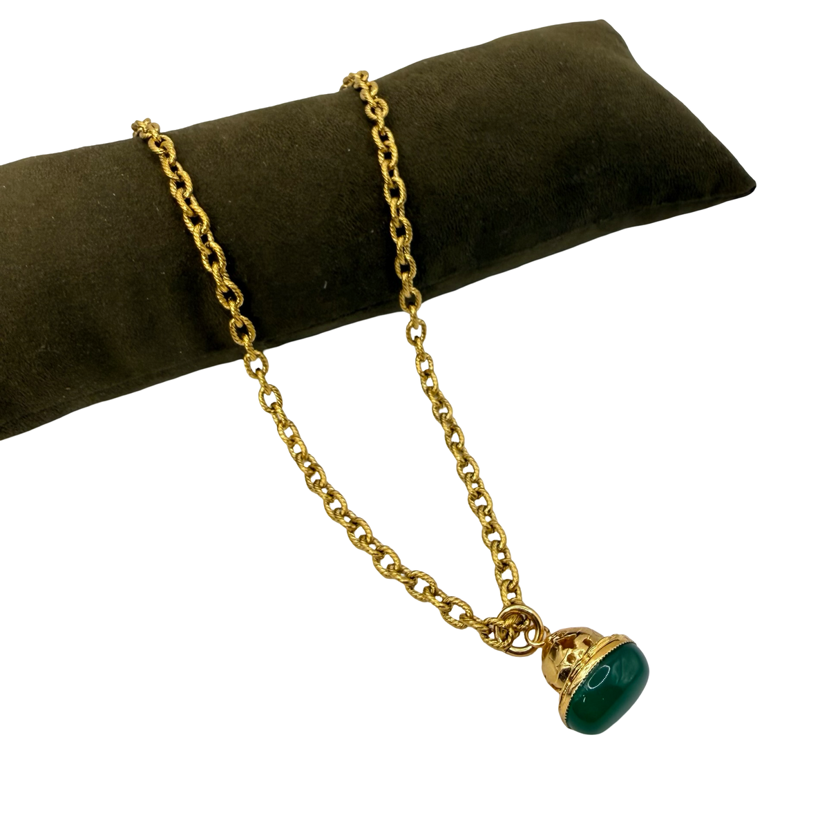 Collana Lanterna 10 Campana Small Giada Verde