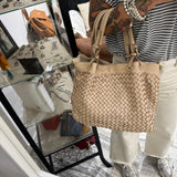 Borsa Intreccio Small Crema