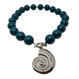 Collana Resina Conchiglia Acciaio