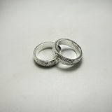 Coppia Fedi Martellate Argento925