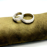 Coppia Fedi Martellate Argento925