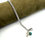 Bracciale Spiga Pumino Argento925 e Giada Verde